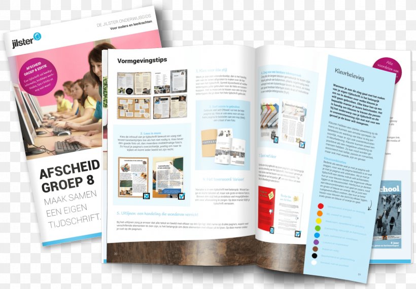 Magazine Mockup Jilster B.V. Brochure, PNG, 1838x1281px, Magazine, Brand, Brochure, Content, Education Download Free