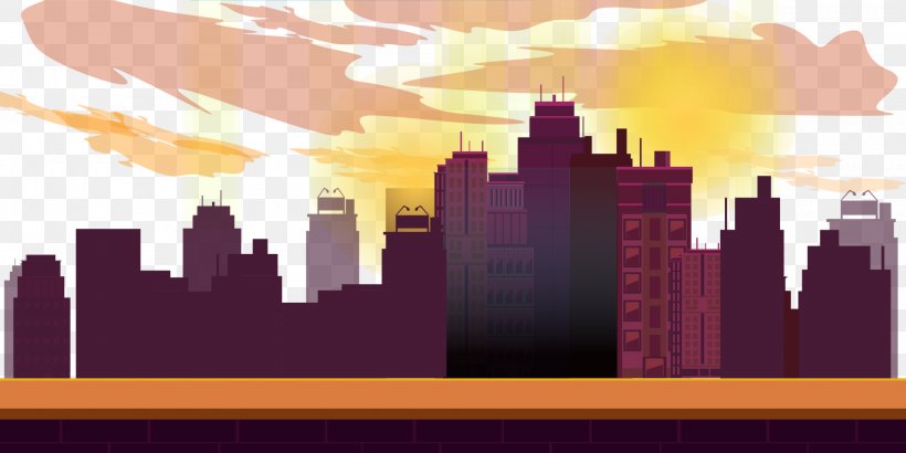 City Sunset, PNG, 2000x1000px, City, Daytime, Gratis, Metropolis, Poster Download Free