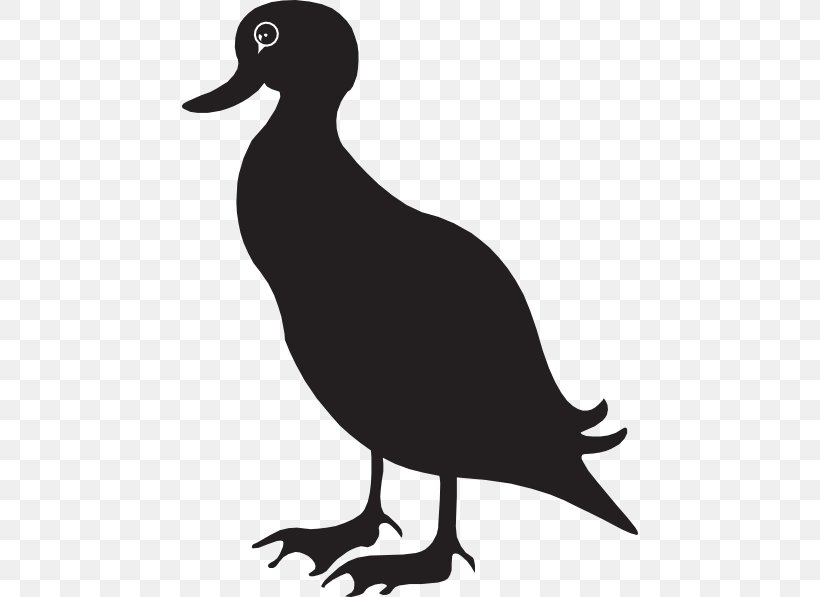 Duck Mallard Goose Silhouette Clip Art, PNG, 456x597px, Duck, American Black Duck, Beak, Bird, Black And White Download Free