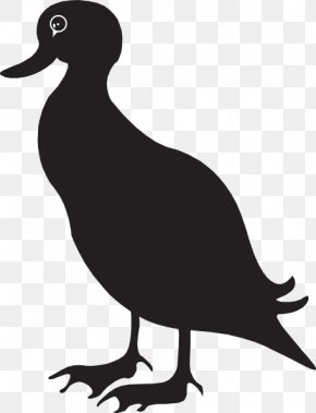 Duck Silhouette Cliparts - Duck Mallard Goose Silhouette Clip Art PNG