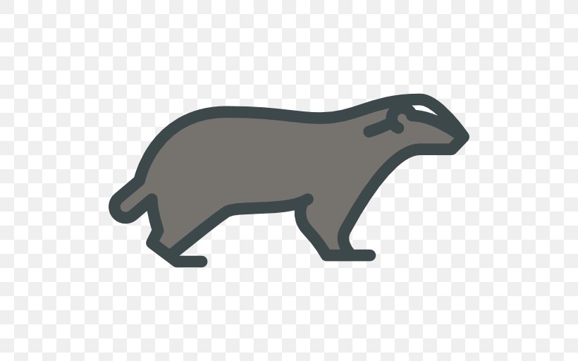 Honey Badger Wombat Red Panda, PNG, 512x512px, Honey Badger, Animal, Badger, Black, Black And White Download Free