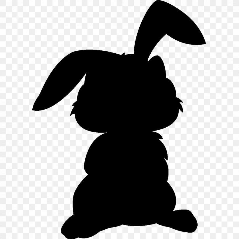 Rabbit Silhouette Sticker Blackboard Slate, PNG, 1200x1200px, Rabbit, Animal, Arbel, Black, Black And White Download Free