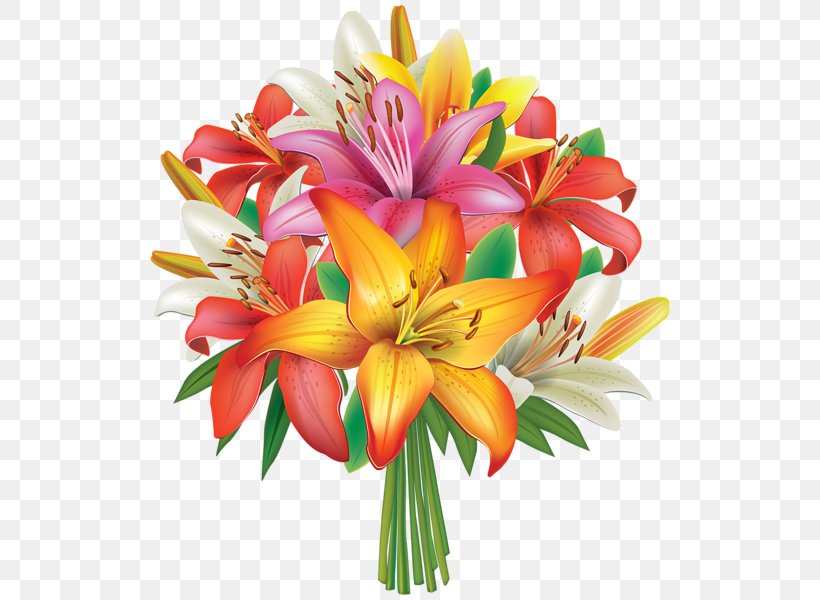 Flower Bouquet Lilium Clip Art, PNG, 528x600px, Flower Bouquet, Alstroemeriaceae, Cut Flowers, Daylily, Floral Design Download Free