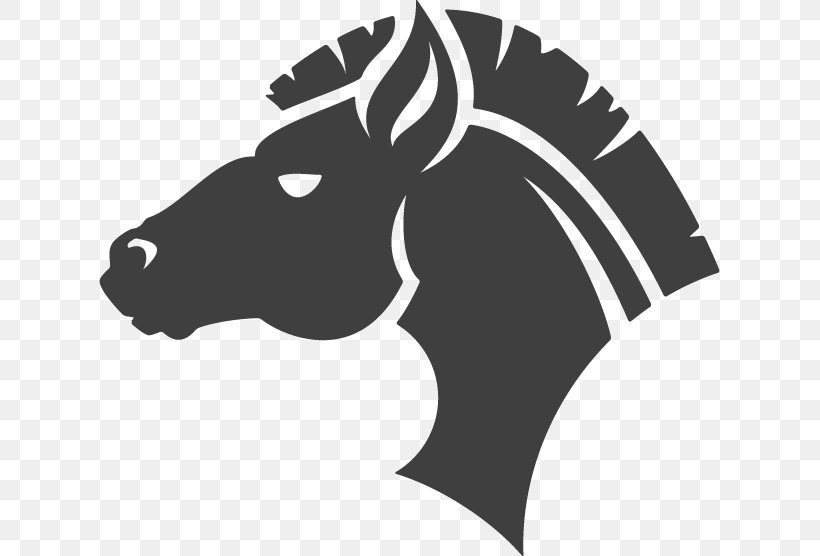 Horse Logo, PNG, 621x556px, Horse, Art, Black And White, Cattle Like Mammal, Drawing Download Free