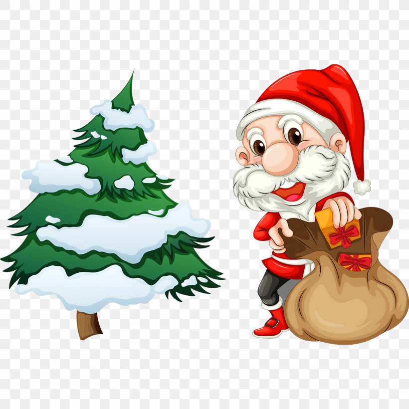 Santa Claus Christmas Tree Clip Art, PNG, 1200x1200px, Santa Claus, Christmas, Christmas Decoration, Christmas Ornament, Christmas Tree Download Free