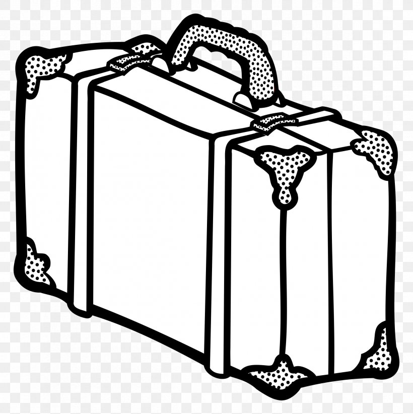 Suitcase Baggage Travel Clip Art, PNG, 2394x2400px, Suitcase, Area, Artwork, Baggage, Black Download Free