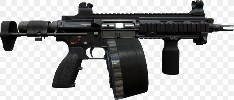 Airsoft Guns Heckler & Koch G36 Firearm Heckler & Koch HK416 Jing Gong, PNG, 3511x1515px, Watercolor, Cartoon, Flower, Frame, Heart Download Free