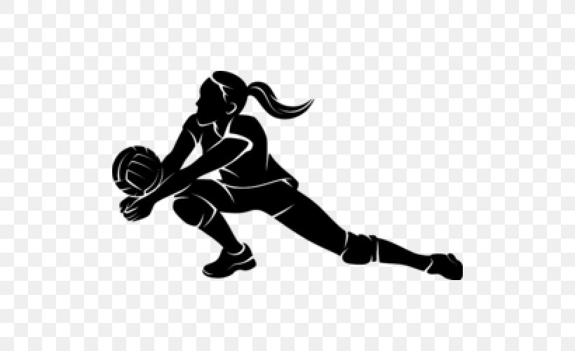 Volleyball Sport Clip Art, PNG, 500x500px, Volleyball, Ball, Black, Black And White, Fictional Character Download Free