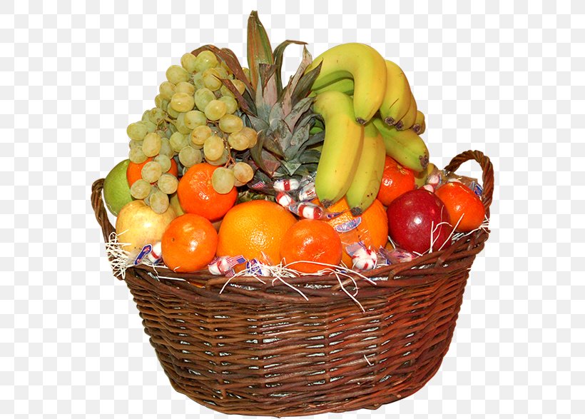Basket Of Fruit Food Gift Baskets, PNG, 600x587px, Basket Of Fruit, Basket, Diet Food, Flowerpot, Food Download Free