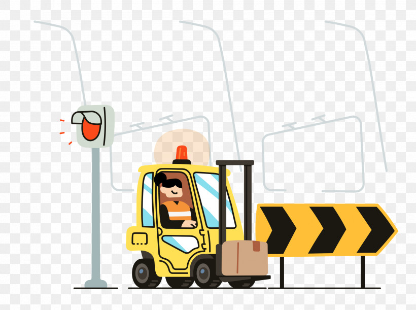 Road Works, PNG, 2500x1863px, Transport, Cartoon, Meter Download Free