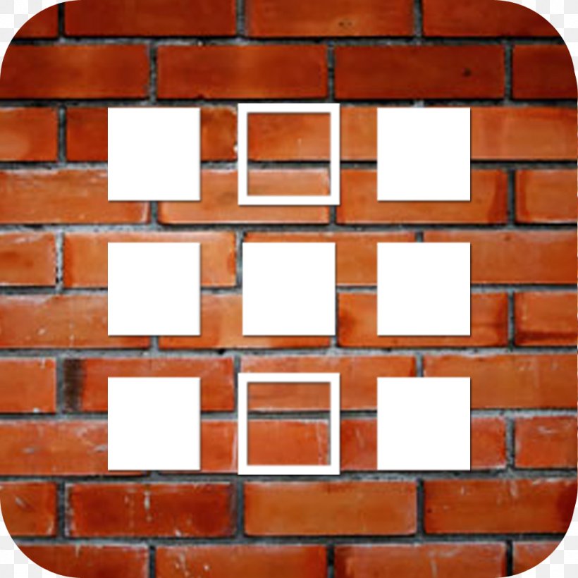 Brick Wood Stain Wall Square Material, PNG, 1024x1024px, Brick, Brickwork, Material, Meter, Orange Download Free