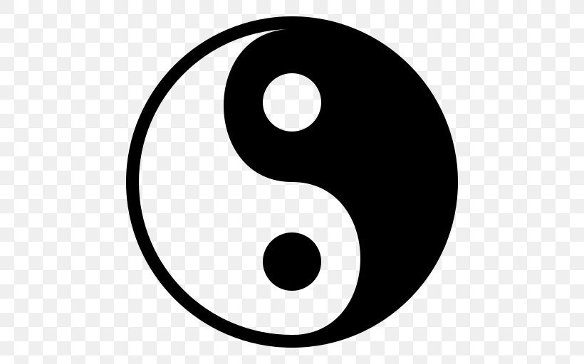 Yin And Yang Symbol Clip Art, PNG, 512x512px, Yin And Yang, Area, Black And White, Can Stock Photo, Sign Download Free