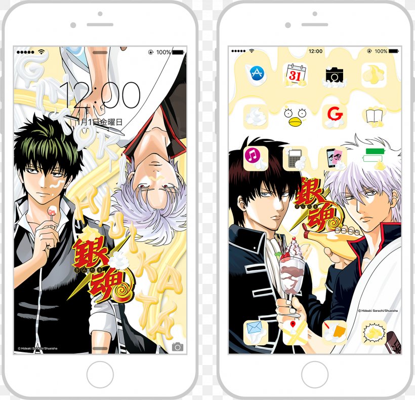 IPhone 7 Weekly Shōnen Jump Gintoki Sakata 少年ジャンプ+ One Piece, PNG, 1536x1478px, Watercolor, Cartoon, Flower, Frame, Heart Download Free