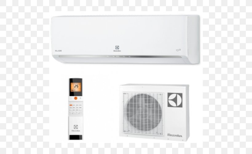 Сплит-система Air Conditioners Electrolux Inverterska Klima Home Appliance, PNG, 500x500px, Air Conditioners, Air Conditioning, Ceiling, Electrolux, Electronics Download Free