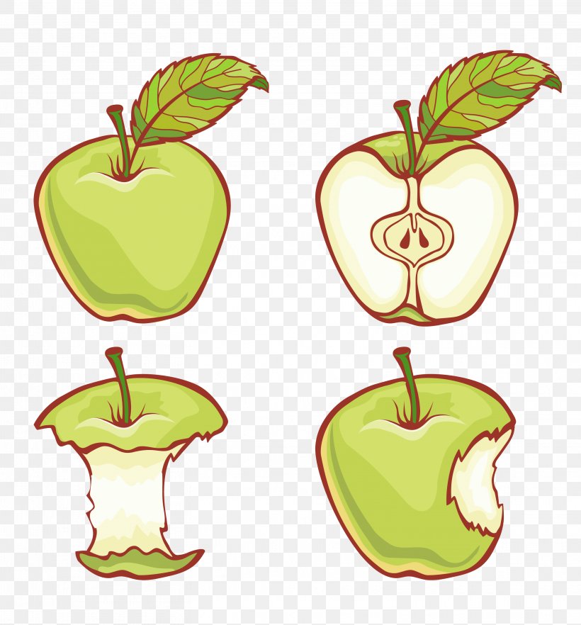 Apple Adobe Illustrator Illustration, PNG, 3114x3350px, Apple, Cartoon, Flowering Plant, Food, Fruit Download Free