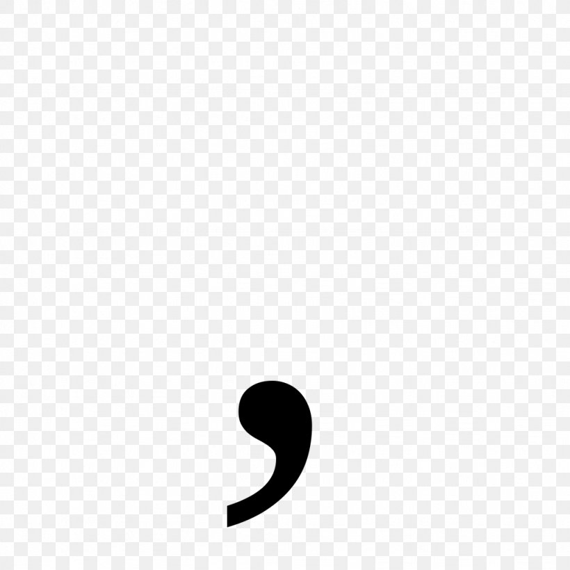 Comma Punctuation Quotation Mark Exclamation Mark Dash, PNG, 1024x1024px, Comma, Black, Black And White, Brand, Colon Download Free