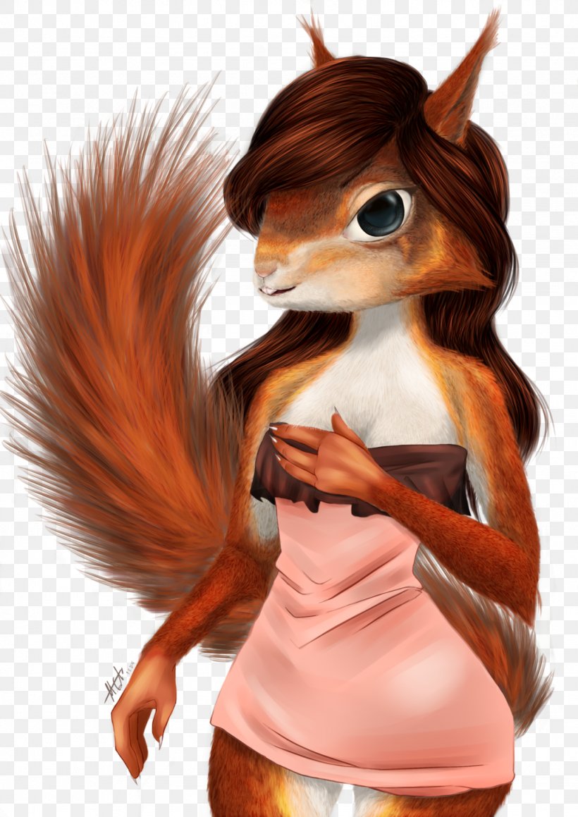 Red Squirrel Chipmunk Rodent DeviantArt, PNG, 1024x1448px, Watercolor, Cartoon, Flower, Frame, Heart Download Free