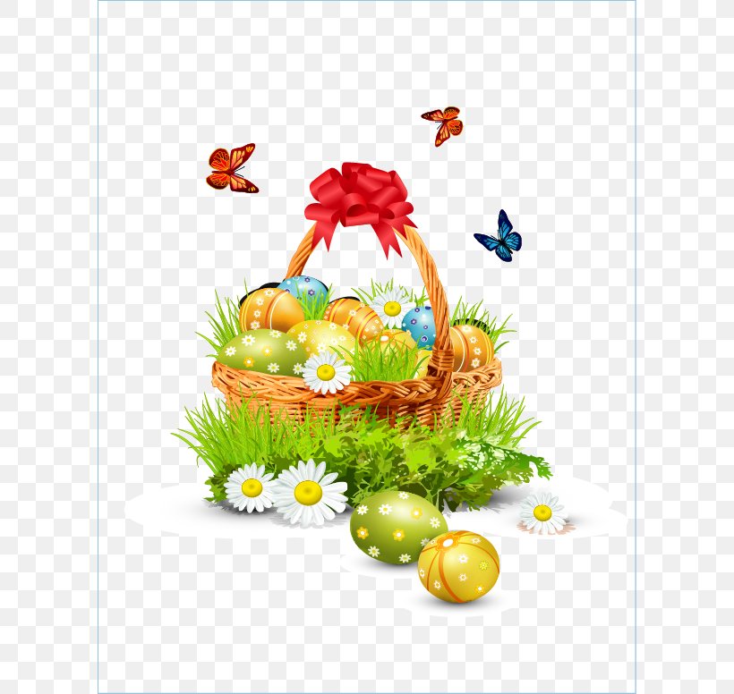 Easter Bunny Easter Basket Clip Art, PNG, 602x776px, Easter Bunny, Basket, Easter, Easter Basket, Easter Egg Download Free