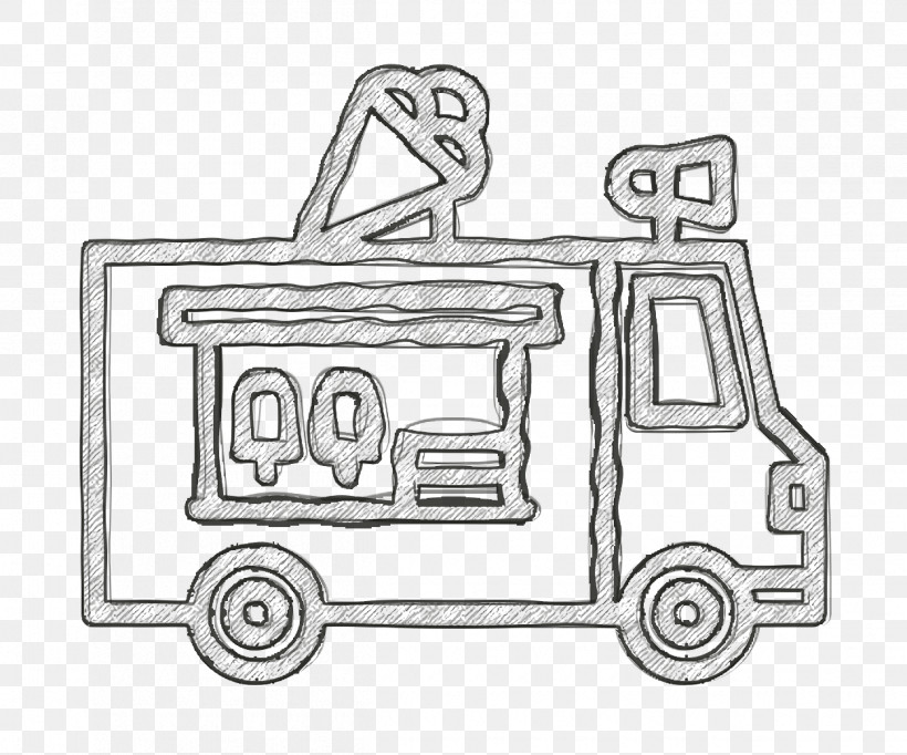 Ice Cream Truck Icon Ice Cream Icon, PNG, 1250x1040px, Ice Cream Truck Icon, Auto Part, Car, Coloring Book, Drawing Download Free