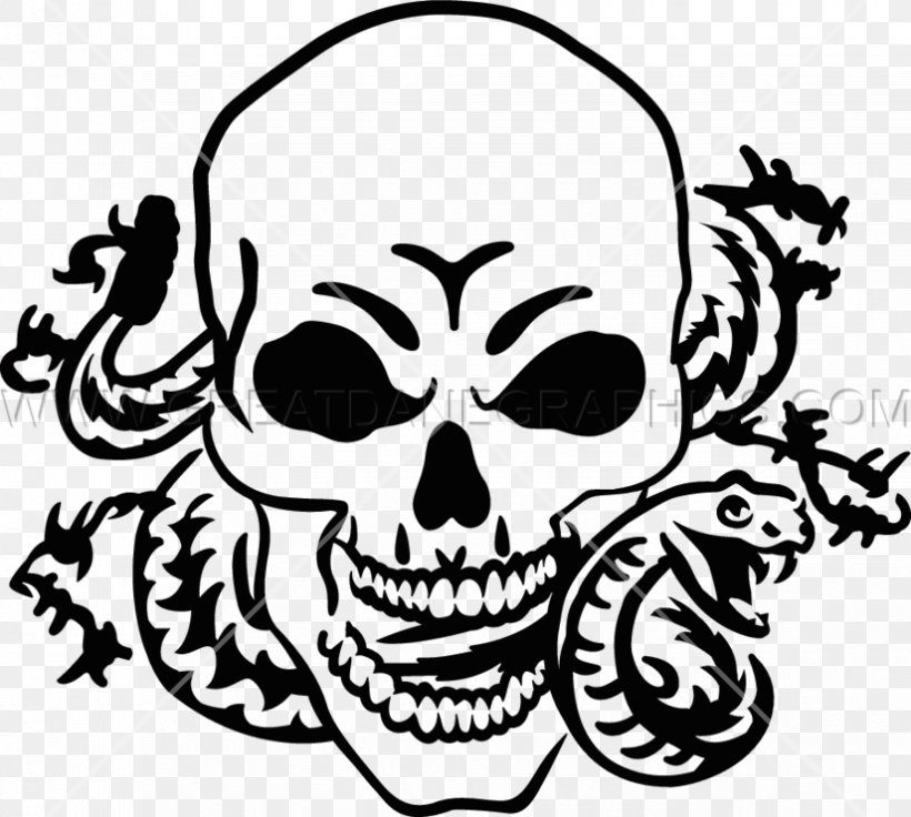 Snake Skeleton Human Skull Symbolism Clip Art, PNG, 825x741px, Snake, Art, Artwork, Black And White, Bone Download Free
