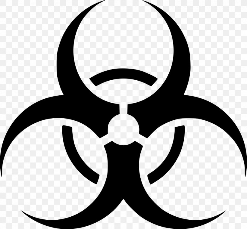 Biological Hazard Clip Art, PNG, 980x910px, Biological Hazard, Artwork, Biocontainment, Black, Black And White Download Free