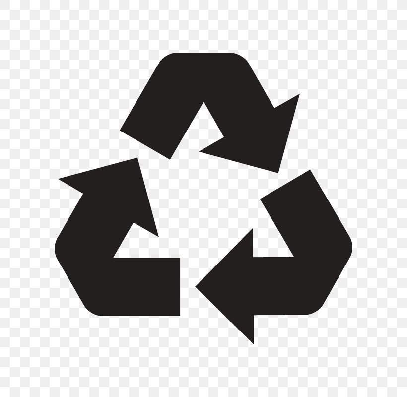 Recycling Symbol Waste Plastic Recycling, PNG, 800x800px, Recycling Symbol, Black And White, Brand, Logo, Paper Recycling Download Free
