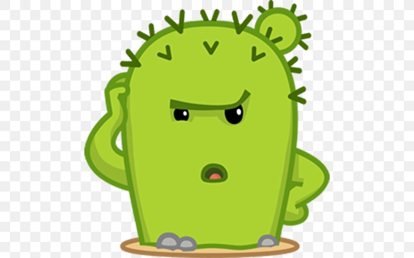 Telegram Sticker VK Clip Art Cactus, PNG, 512x512px, Telegram, Amphibian, Cactus, Cartoon, Conversation Threading Download Free