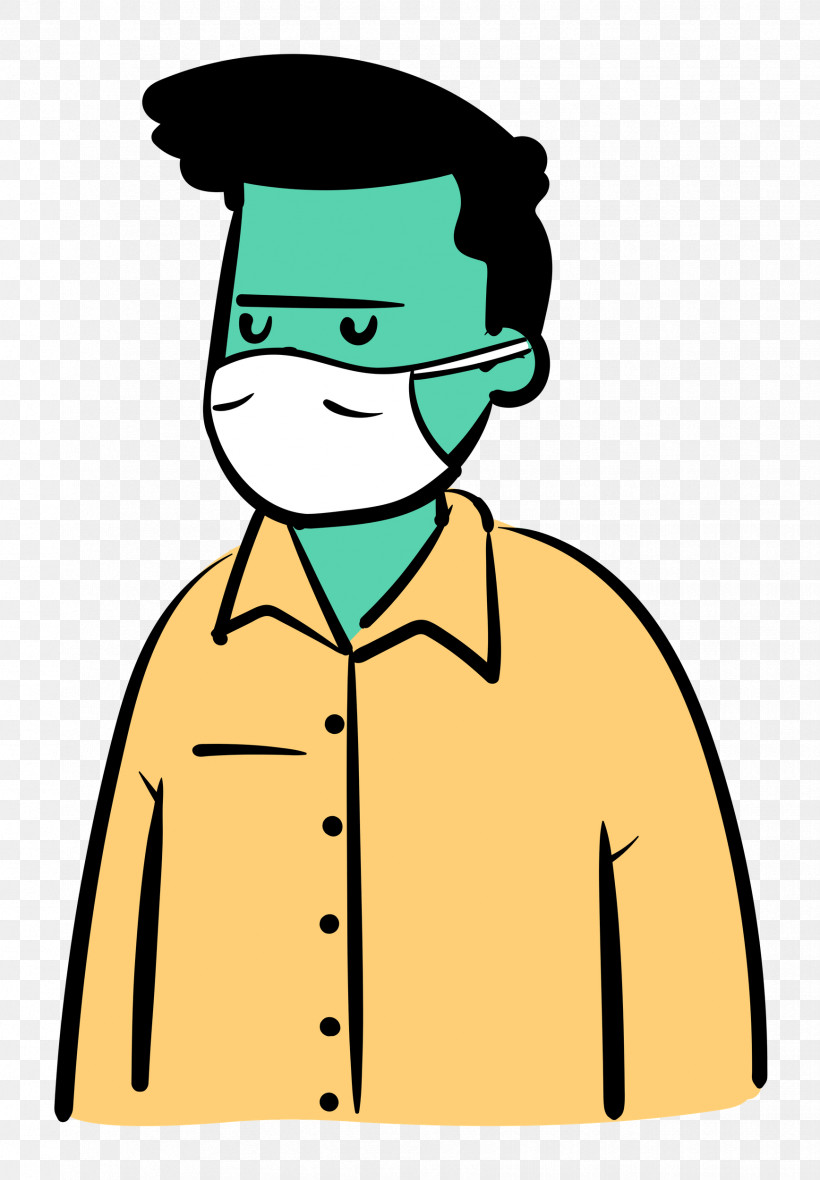 Man Medical Mask Coronavirus, PNG, 1736x2500px, Man, Behavior, Cartoon, Character, Coronavirus Download Free