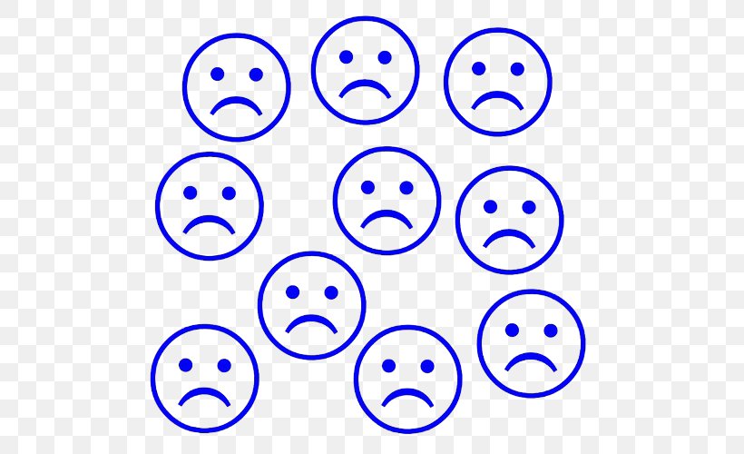 Sadness Smiley Clip Art, PNG, 500x500px, Sadness, Area, Black And White, Blog, Emoticon Download Free