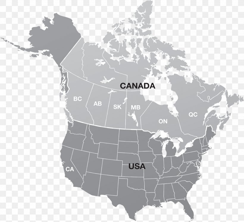 United States Canada Royalty-free, PNG, 2048x1861px, United States, Americas, Area, Black And White, Canada Download Free