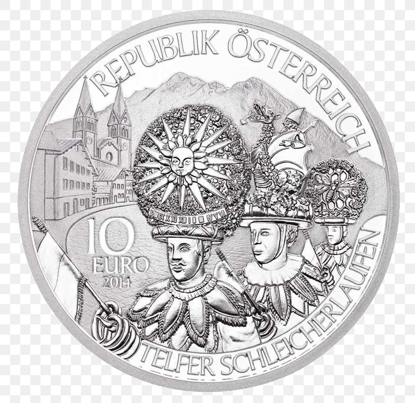Silver Coin Silver Coin Bullion Coin, PNG, 800x795px, Coin, Austrian Mint, Black And White, Bullion, Bullion Coin Download Free