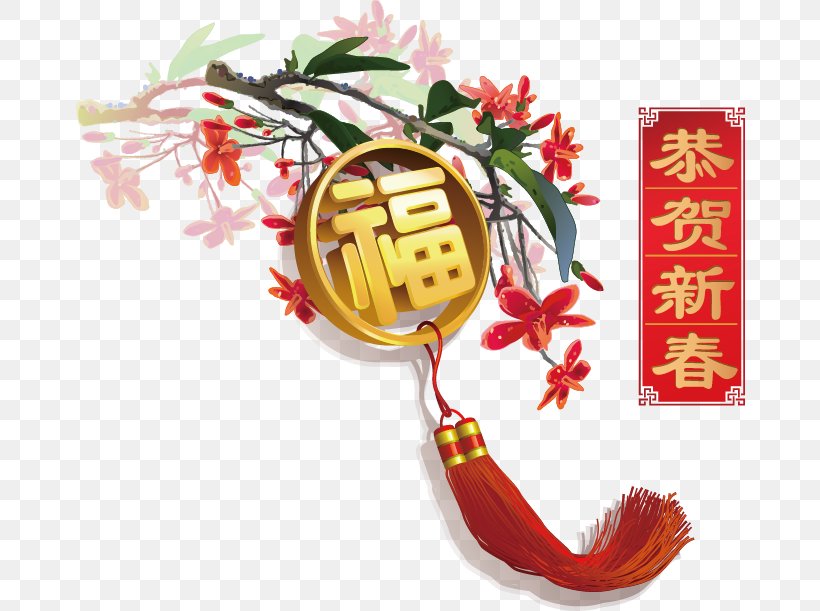 Chinese New Year New Years Day New Year Card Japanese New Year, PNG, 670x611px, Chinese New Year, Chinese, Chinese Zodiac, Flower, Goat Download Free