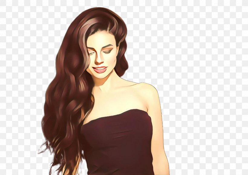 Hair Face Clothing Hairstyle Wig, PNG, 2379x1680px, Cartoon, Beauty, Brown Hair, Chin, Clothing Download Free