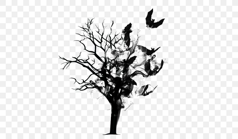 Cats Surrealism Photography Black And White, PNG, 610x480px, Cats, Art, Bird, Black And White, Branch Download Free