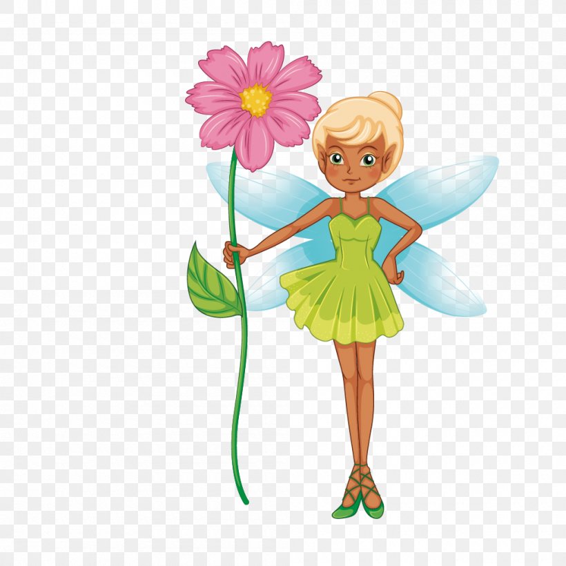 Fairy Elf Illustration, PNG, 1000x1000px, Fairy, Art, Doll, Elf, Fairy Godmother Download Free