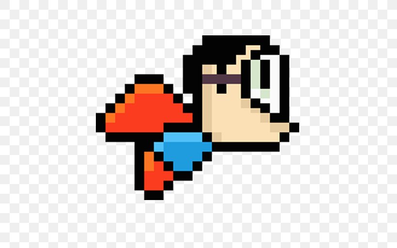 Pixel Art Flappy Bird Ash Ketchum, PNG, 512x512px, Pixel Art, Android, Area, Art, Ash Ketchum Download Free