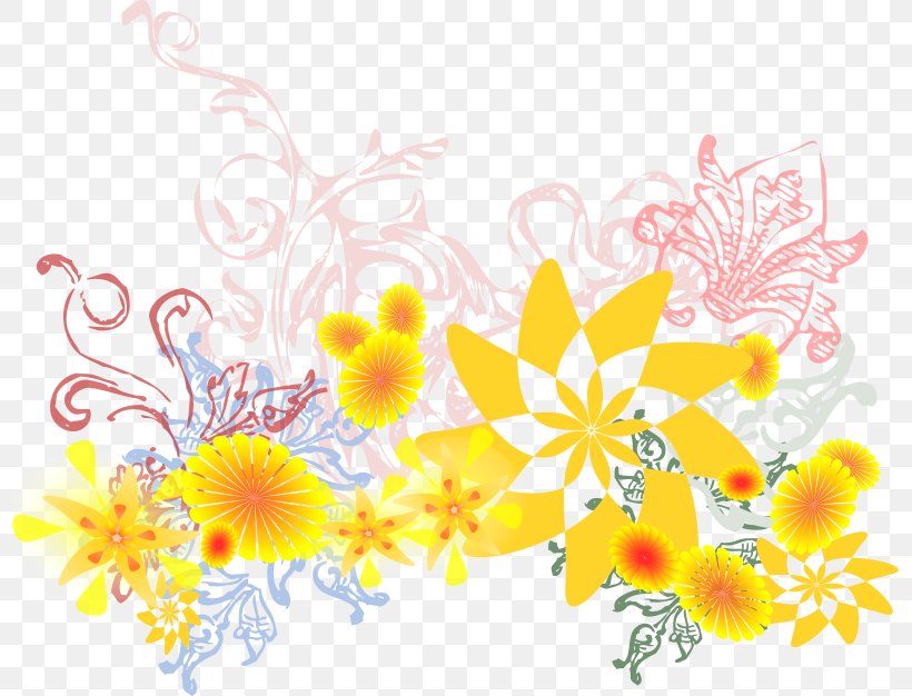 Flower Yellow Clip Art, PNG, 800x626px, Flower, Art, Blue, Chrysanths, Common Daisy Download Free