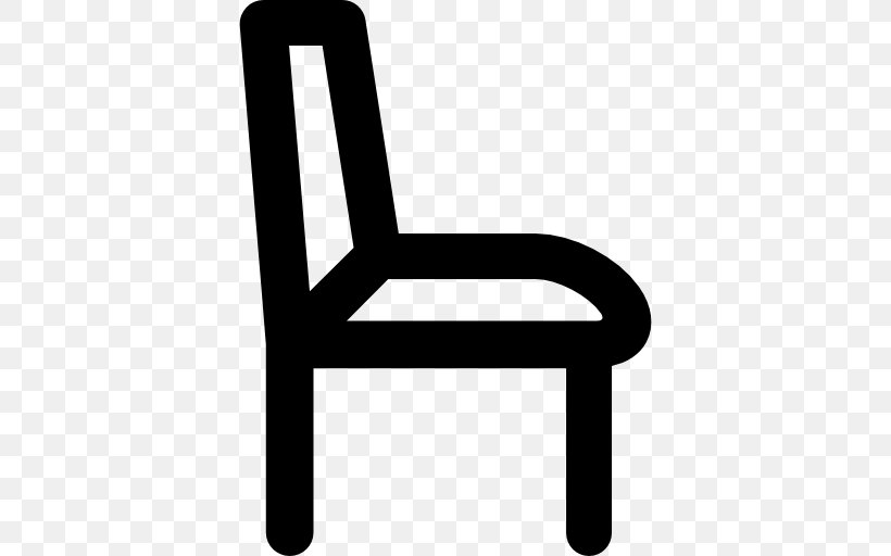Black And White Furniture Chair, PNG, 512x512px, Scalability, Black And White, Chair, Furniture, Symbol Download Free