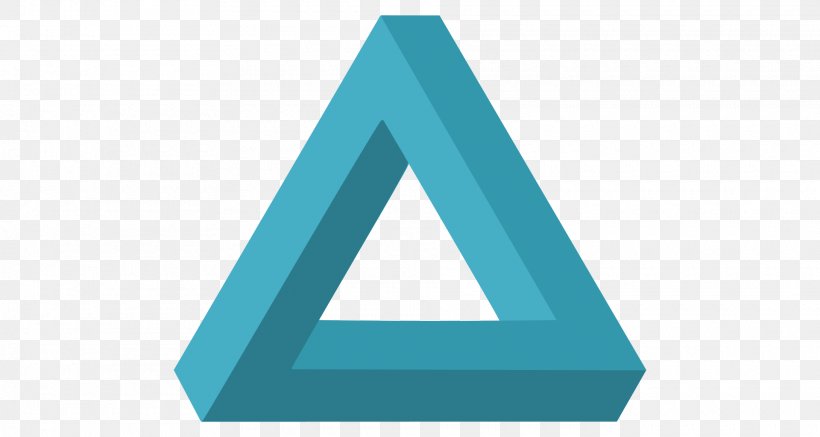 Penrose Triangle Penrose Stairs Optical Illusion Penrose Tiling, PNG, 1920x1024px, Penrose Triangle, Aqua, Azure, Blue, Brand Download Free