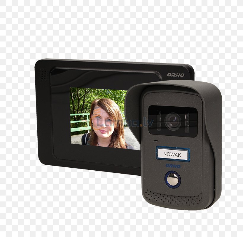 Wideodomofon Computer Monitors Door Phone Video Cameras, PNG, 800x800px, Wideodomofon, Camcorder, Chargecoupled Device, Communication Device, Compact Cassette Download Free