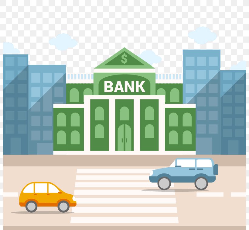 Bank Building Financial Technology Finance, PNG, 800x756px, Bank, Brand, Building, Cartoon, Compact Car Download Free