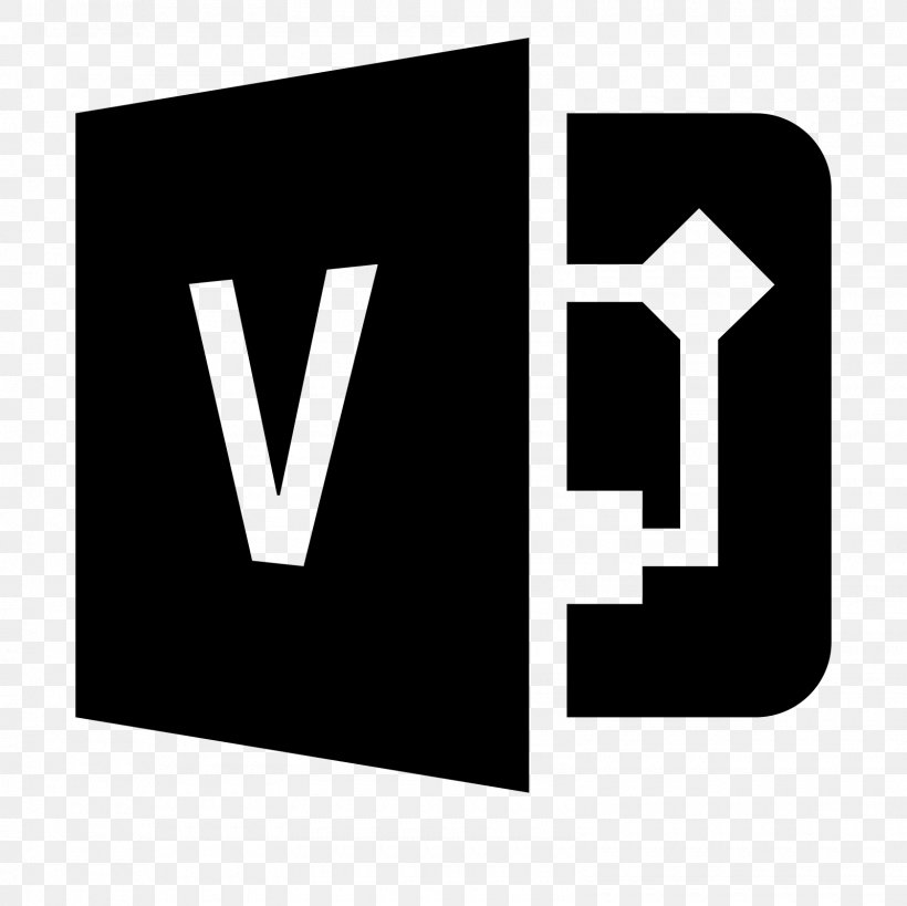 Microsoft Visio Font, PNG, 1600x1600px, Microsoft Visio, Black And White, Brand, Diagram, Logo Download Free