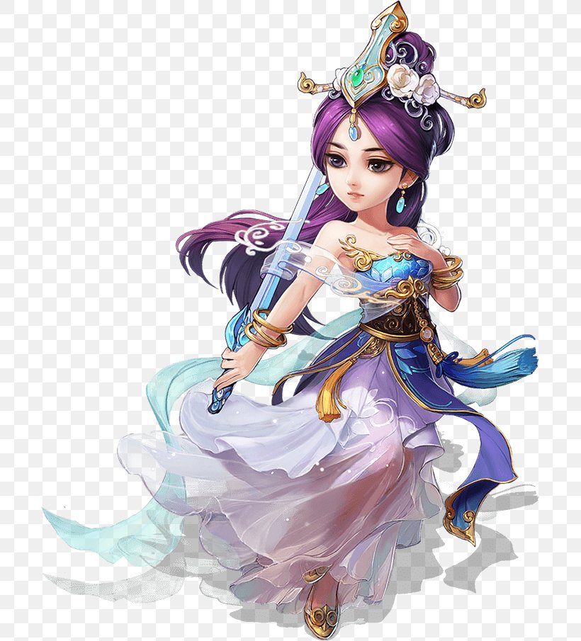Mobile Game Westward Journey Role-playing Game Video Game, PNG, 704x905px, Mobile Game, Art, Costume, Costume Design, Doll Download Free