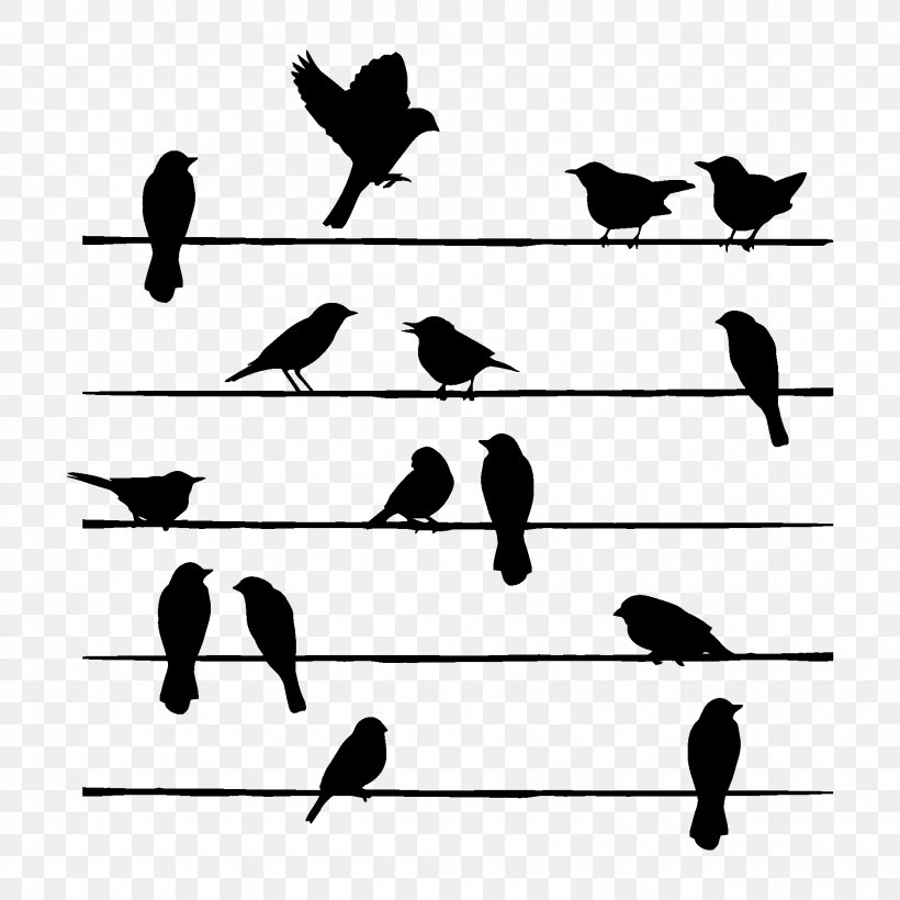 Silhouette Bird Drawing Painting, PNG, 1875x1875px, Silhouette, Art, Beak, Bird, Black And White Download Free
