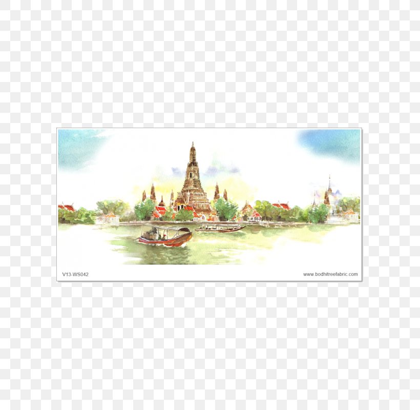 Wat Arun Temple Thai Art Watercolor Painting, PNG, 600x800px, Wat Arun, Art, Mural, Ornament, Pagoda Download Free