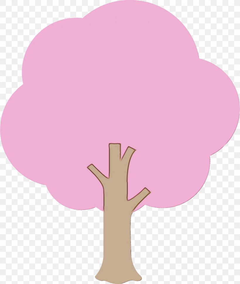 Pink Cartoon Tree Hand Clip Art, PNG, 1014x1200px, Watercolor, Cartoon, Cloud, Gesture, Hand Download Free