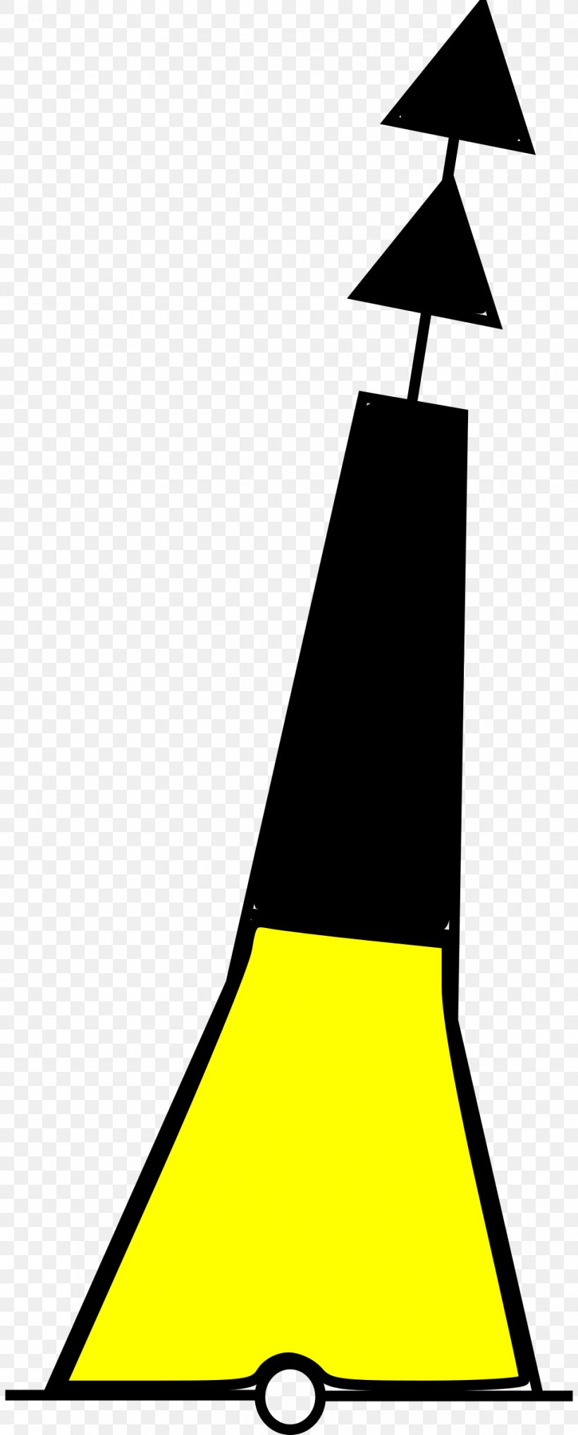 Cardinal Mark Buoy Clip Art, PNG, 967x2400px, Cardinal Mark, Area, Black, Black And White, Buoy Download Free