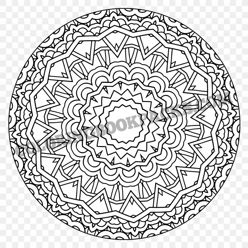 Drawing Visual Arts Monochrome, PNG, 4500x4500px, Drawing, Area, Art, Black And White, Doily Download Free