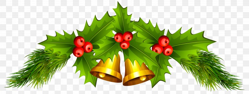 Christmas Decoration Santa Claus Jingle Bell Clip Art, PNG, 6381x2425px ...