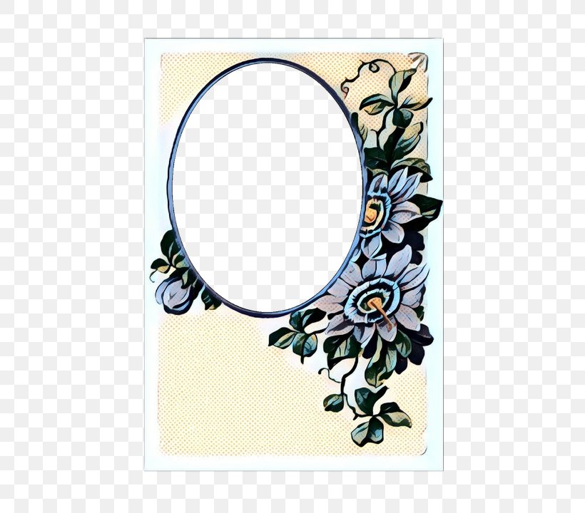 Circle Pattern Mirror Plant Rectangle, PNG, 526x720px, Pop Art, Flower, Mirror, Morning Glory, Plant Download Free